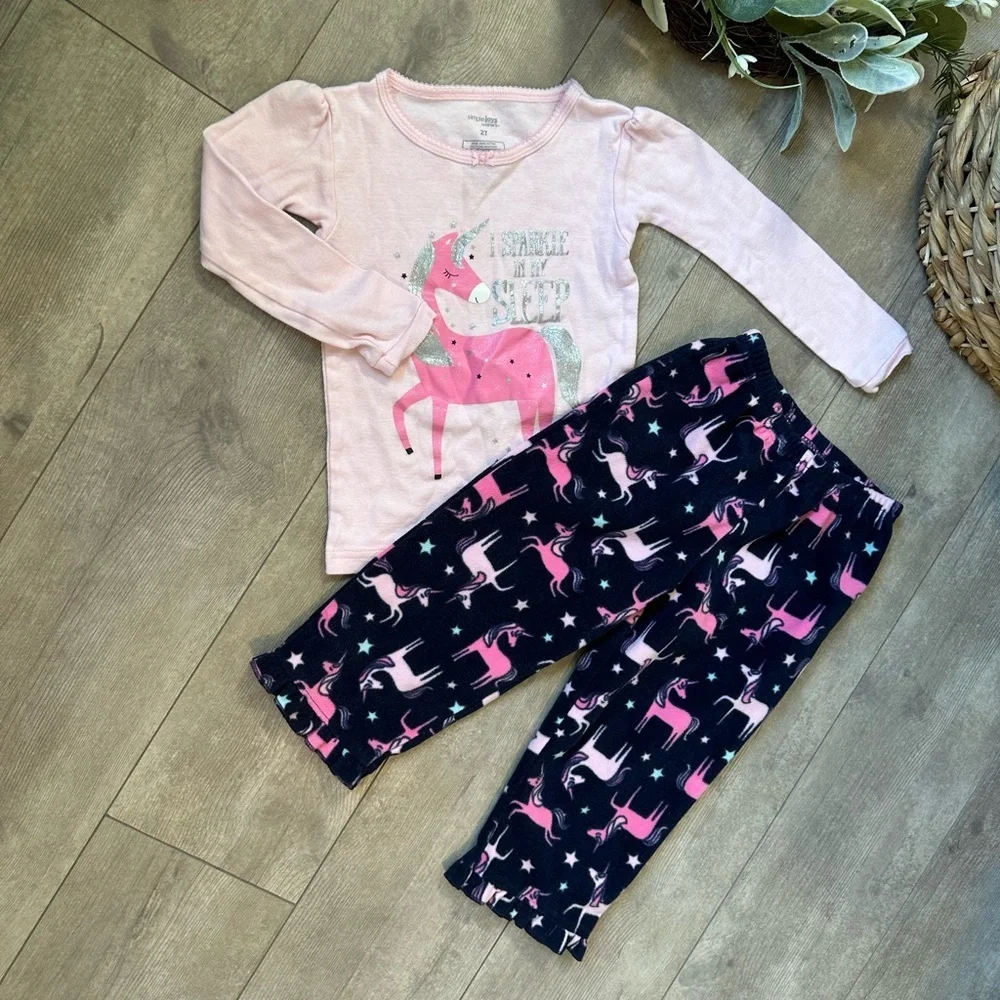 Carter’s Unicorn Theme Toddler Girl’s Pajamas Set “I Sparkle in my Sleep”